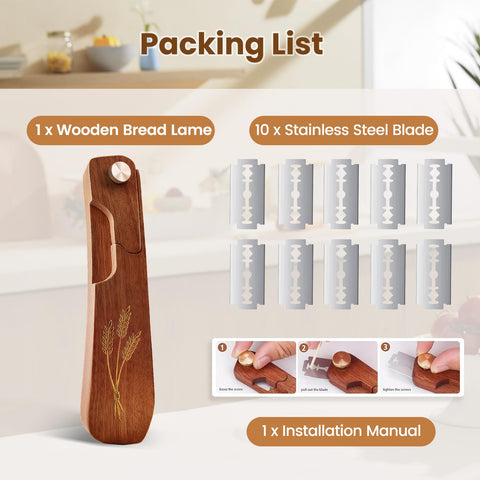 Drcomtruing quality tool elevates loaf presentation for gifting.