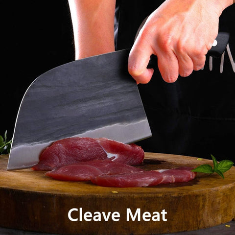 Dream Reach Almasi knife slicing vegetables on board for clean cuts