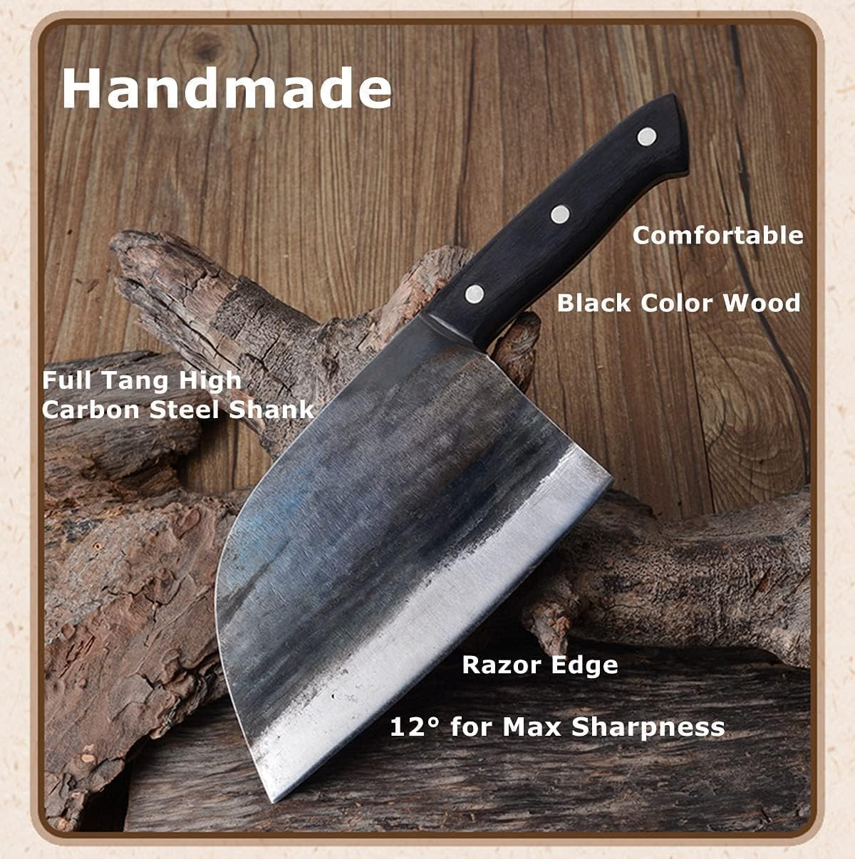 Dream Reach Almasi leather sheath seen with blade protection during outdoor carry