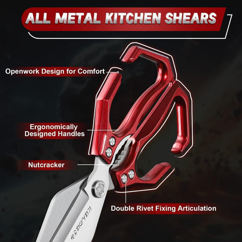 Dream Reach dual riveted joints emphasize durability under demanding kitchen tasks.