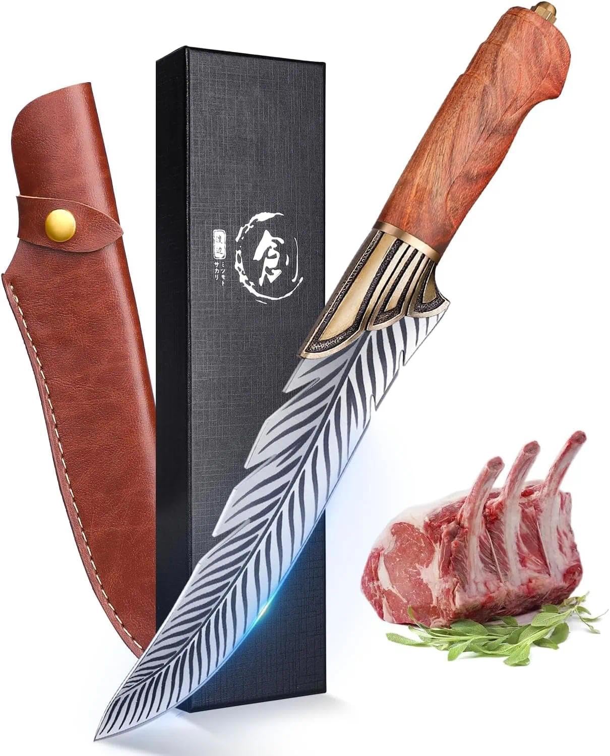 Dream Reach Feather Knife blade detail showing sharp 15° edge for precise slicing