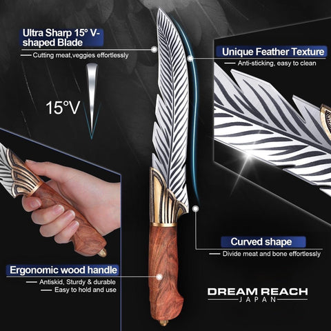 Dream Reach Feather Knife sheath for safe storage and transport