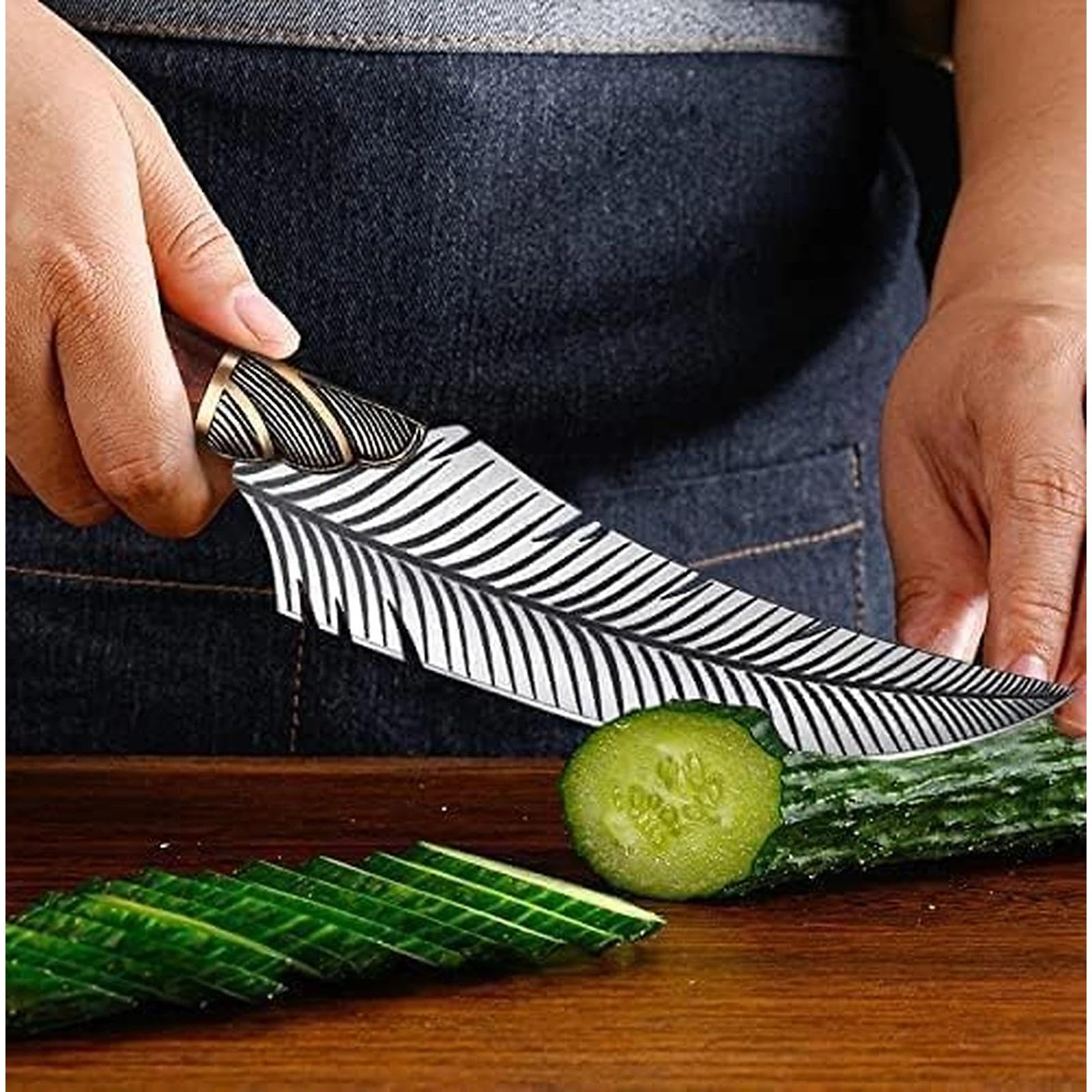 Dream Reach Feather Viking Boning Knife outdoor carry on belt