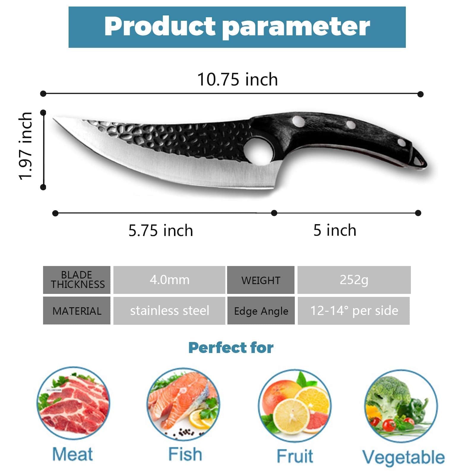Dream Reach Huusk Viking Knife ergonomic handle in grip