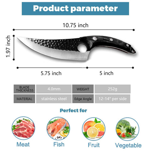 Dream Reach Huusk Viking Knife ergonomic handle in grip