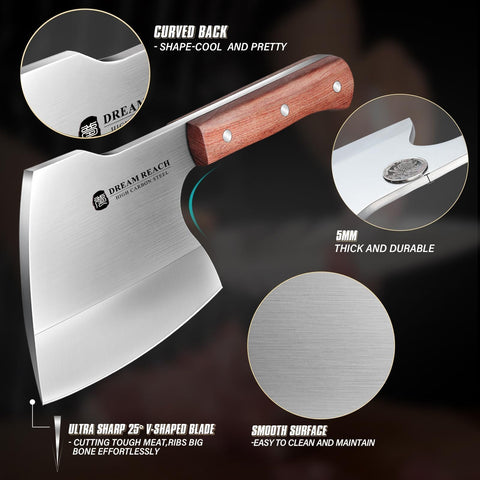 Dream Reach heavy duty cleaver in kitchen use scenario