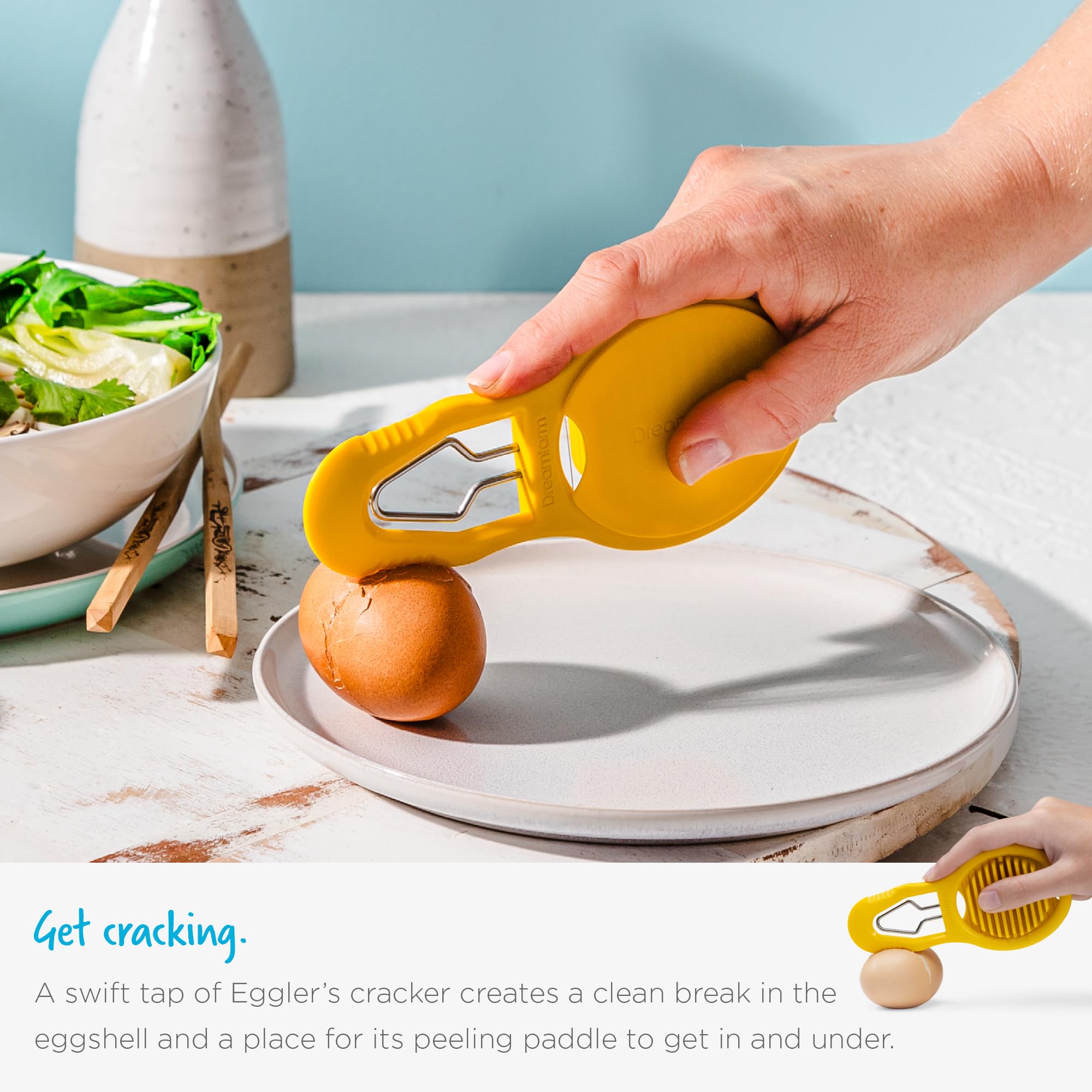 Dreamfarm Eggler interlocking base plate keeps slices aligned