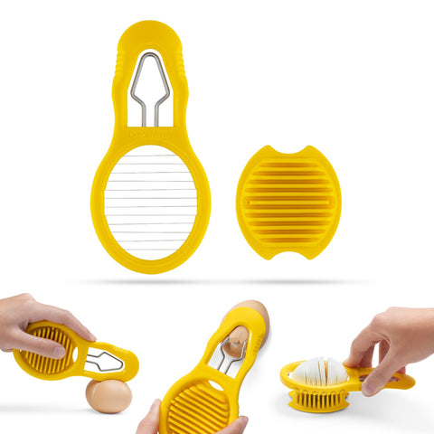 Dreamfarm Eggler outer hood maintains depth for effortless shell removal