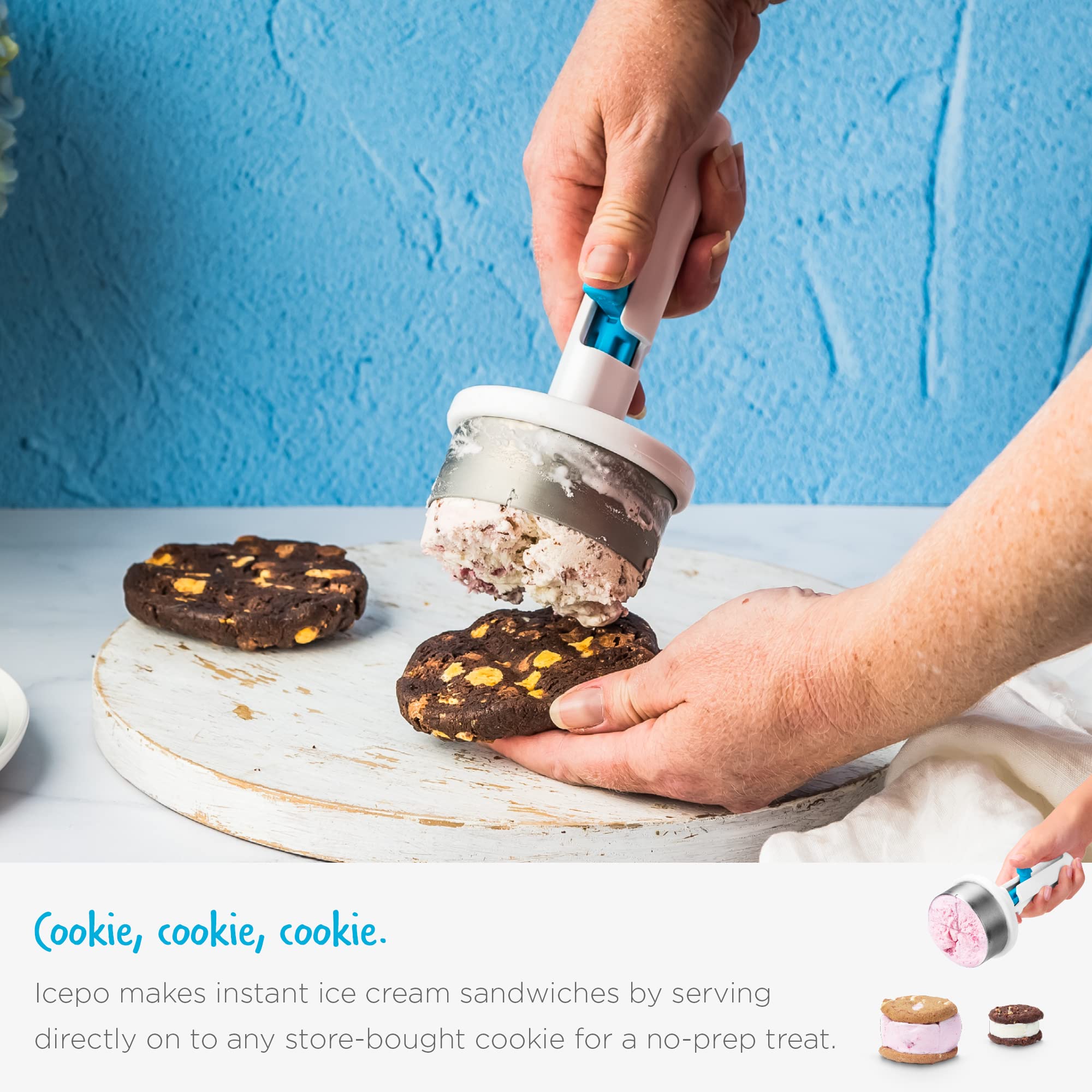 Dreamfarm Icepo ergonomic handle offers comfortable, controlled use.