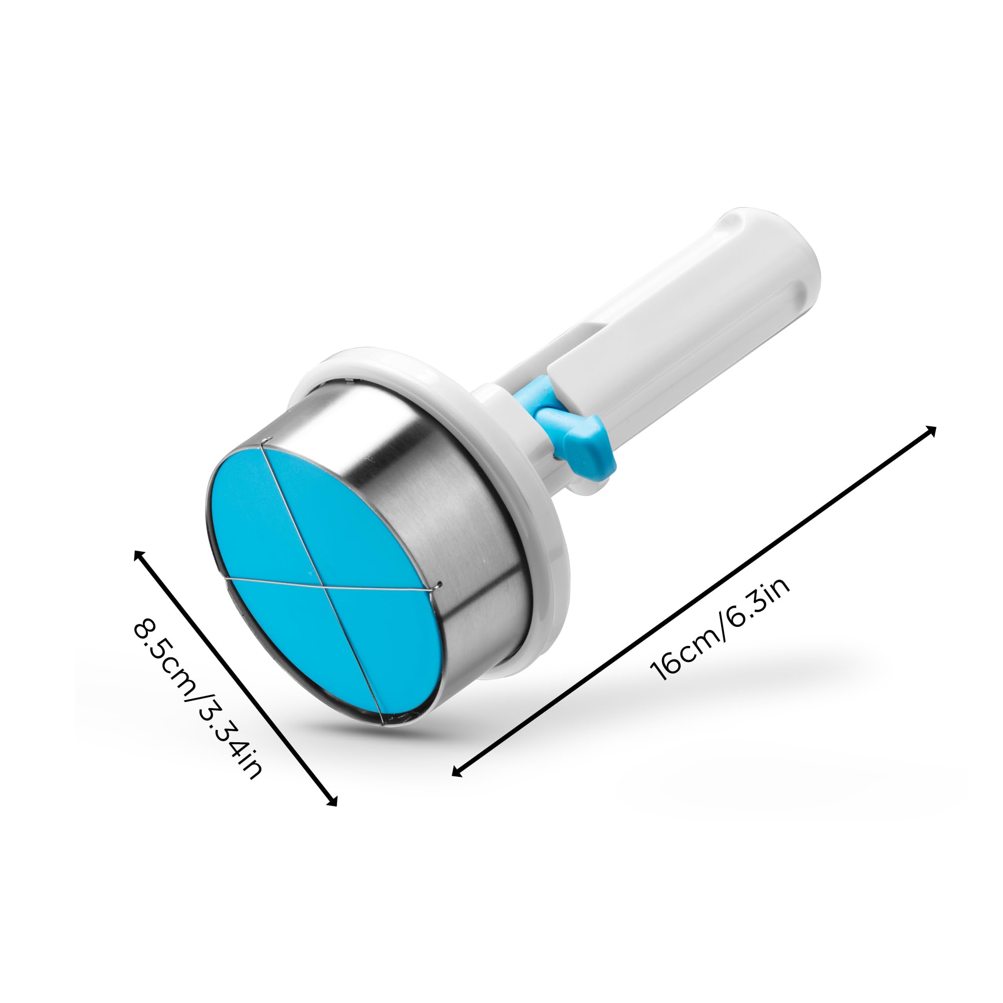 Dreamfarm Icepo stainless steel cutter slices through ice cream smoothly.