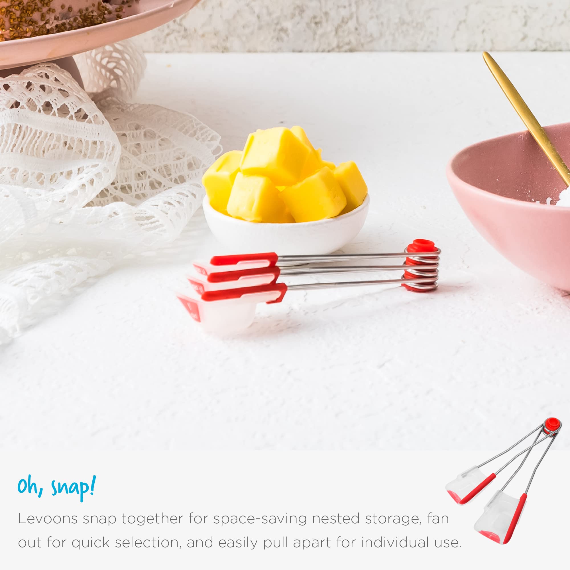 Dreamfarm Levoons quick dry feature speeds cleanup after cooking.