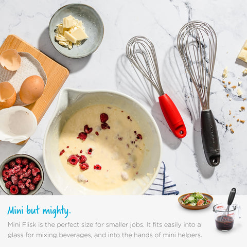 Dreamfarm Mini Flisk prevents utensil tangling with a completely flat fold.