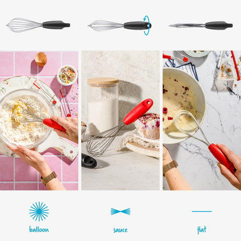 Dreamfarm Mini Flisk folds flat for space-saving storage in tight kitchens.