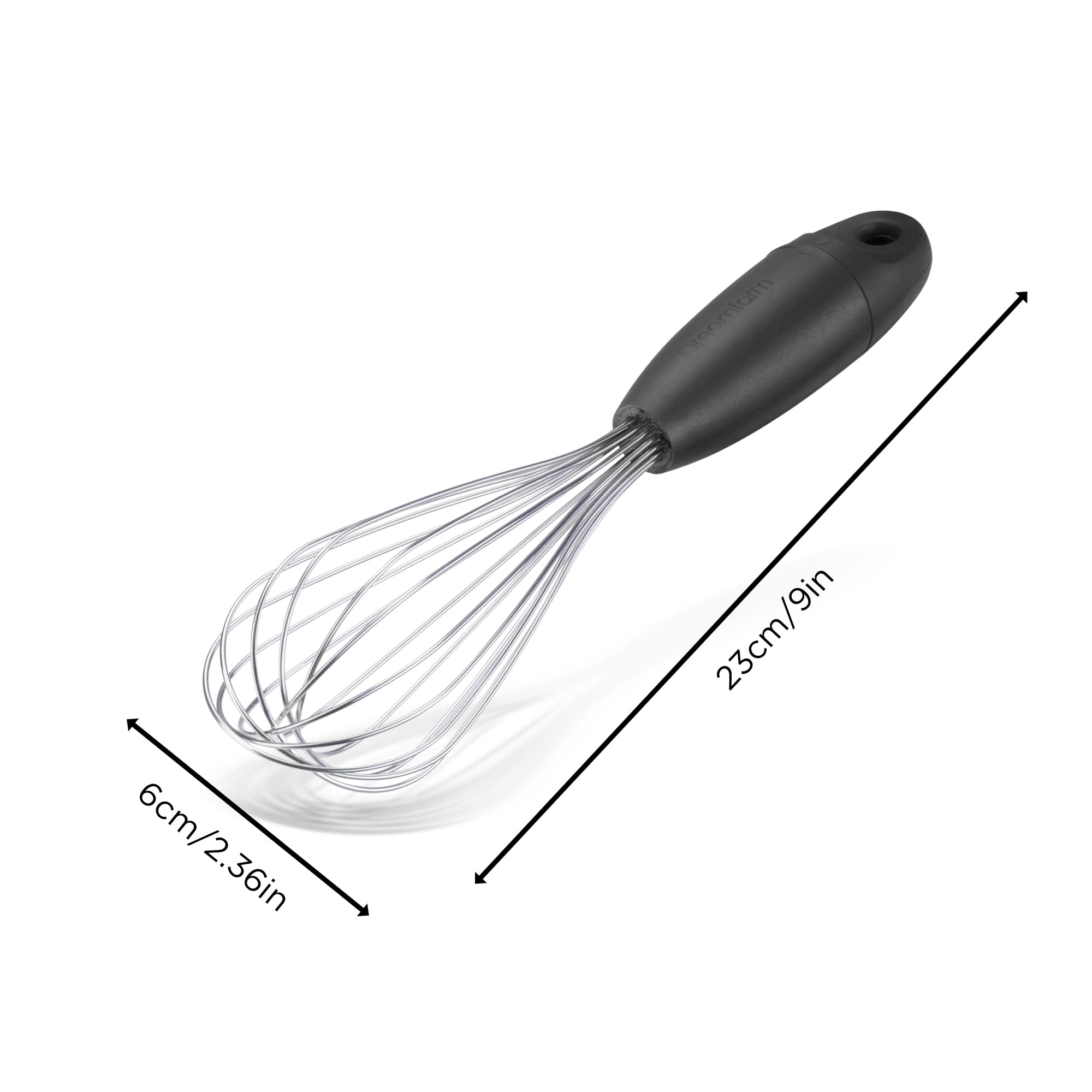 Dreamfarm Mini Flisk sauce whisk lets you blend sauces smoothly with shallow liquids.
