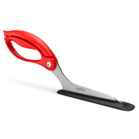Dreamfarm Scizza blades close-up for clean, quick pizza slicing