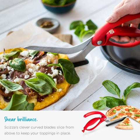 Dreamfarm Scizza ergonomic handle for comfortable grip