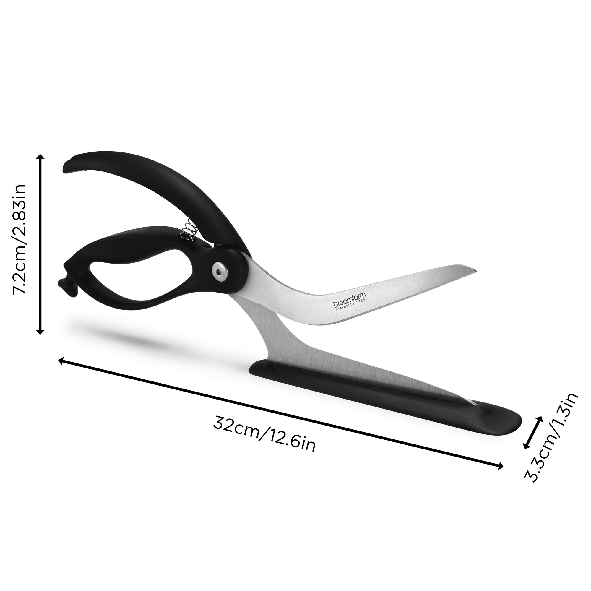 Dreamfarm Scizza hardened German stainless steel blades stay sharp
