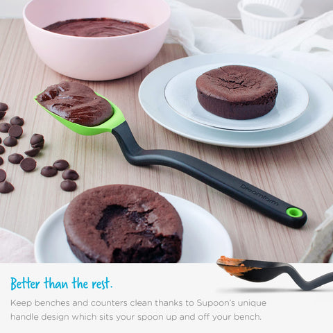 Dreamfarm Supoon withstands heat up to 260C / 500F for versatility.