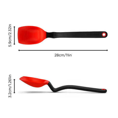 Dreamfarm Supoon displays 5ml and 15ml measurements for precise scooping.