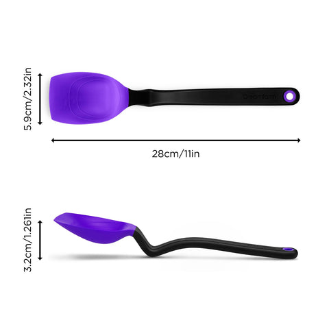 Dreamfarm Supoon silicone scraping tip acts like a flexible squeegee