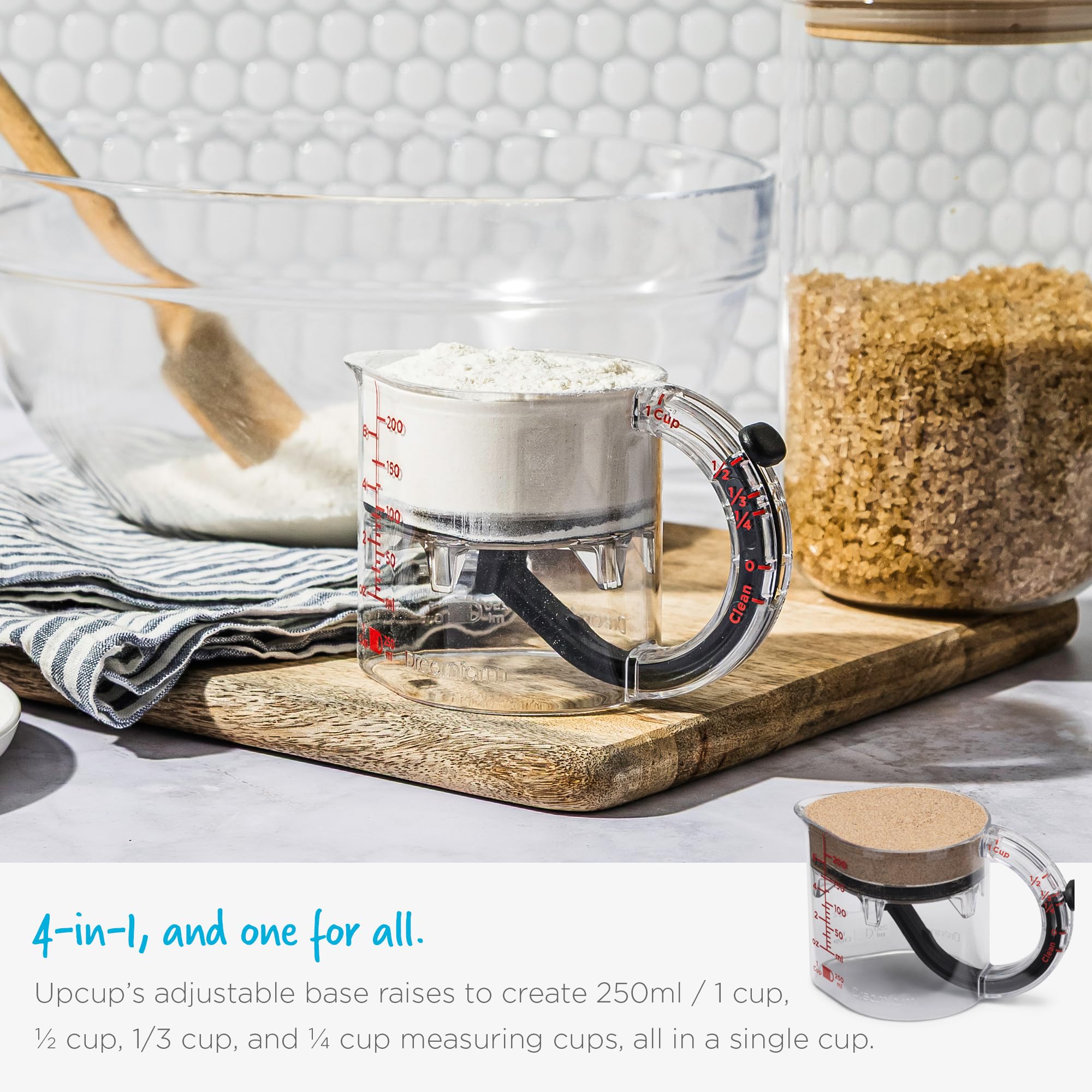 Dreamfarm Upcup BPA-free Tritan construction for safe kitchen use