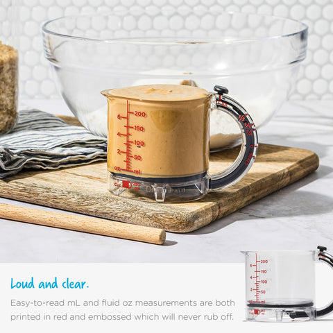 Dreamfarm Upcup dual-unit metric and imperial readings for easy conversions
