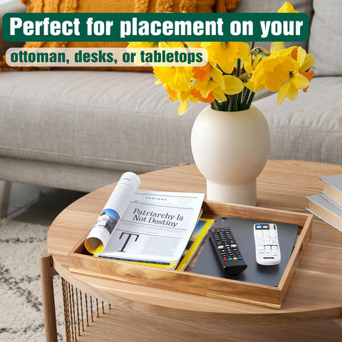 Dreamkey tray shows non-slip pads protecting furniture while serving.