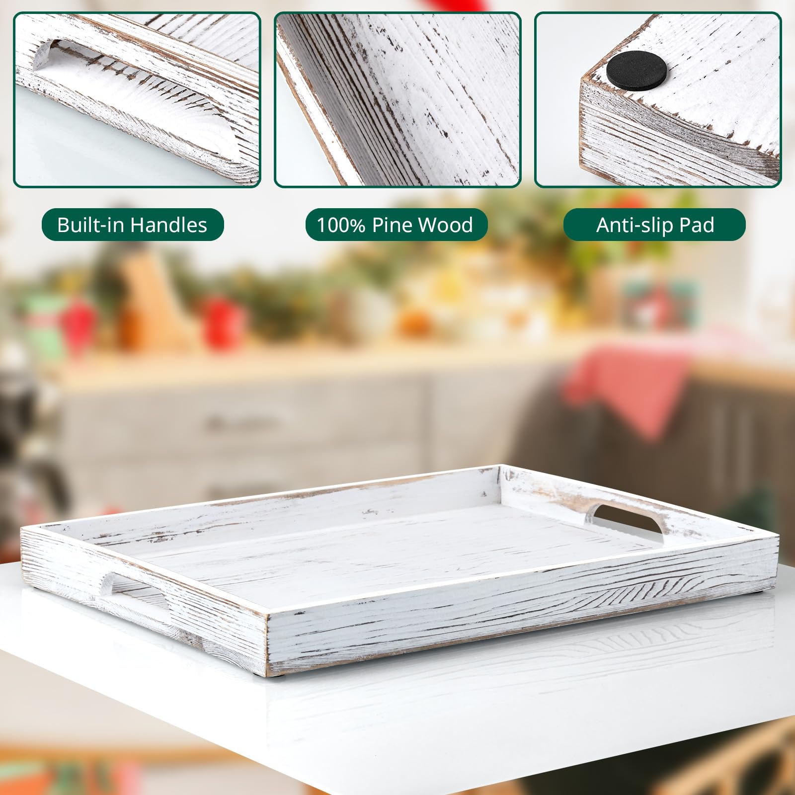 DreamKey tray on a living room coffee table for chic organization.