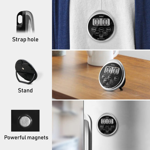 dretec timer with hanging hook for portable outdoor timing.