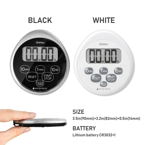 dretec digital timer powered by long-life lithium battery.