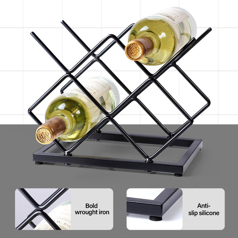Durable iron construction provides stable support with no wobble