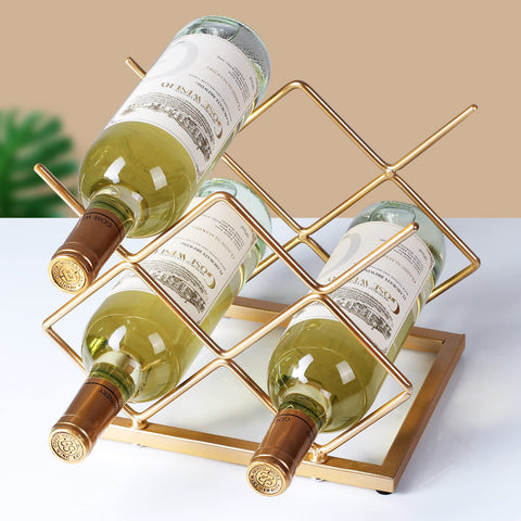 Drincarier freestanding rack requires no assembly and sits securely.