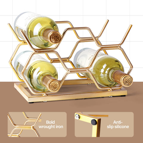 Drincarier rust-resistant coating protects the gold rack in busy kitchens.