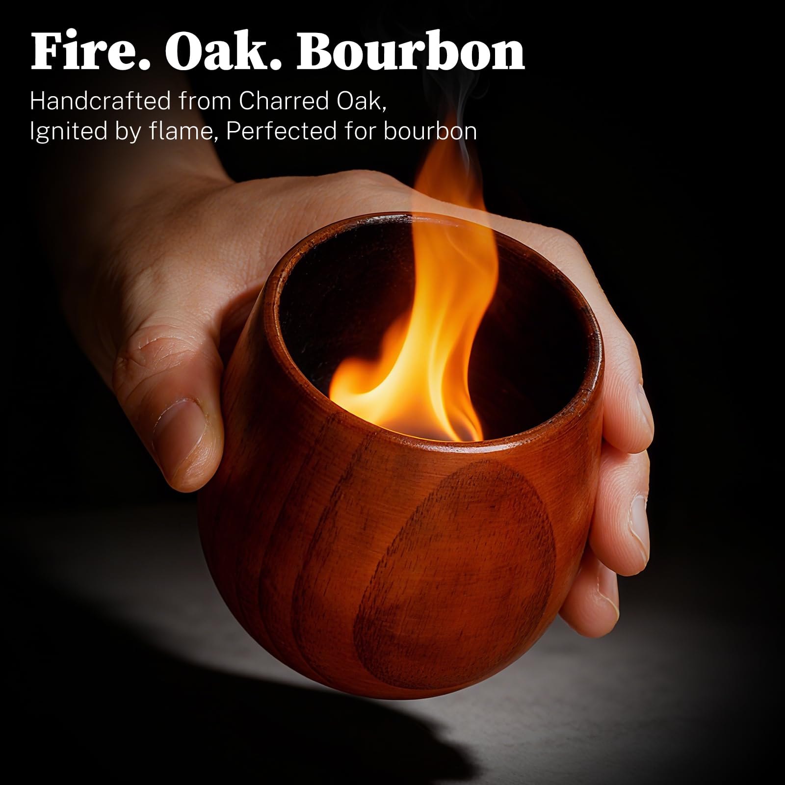 DrinkSay barrel-aged flavor-inspired glass delivers smoky notes for premium whiskey tastings.
