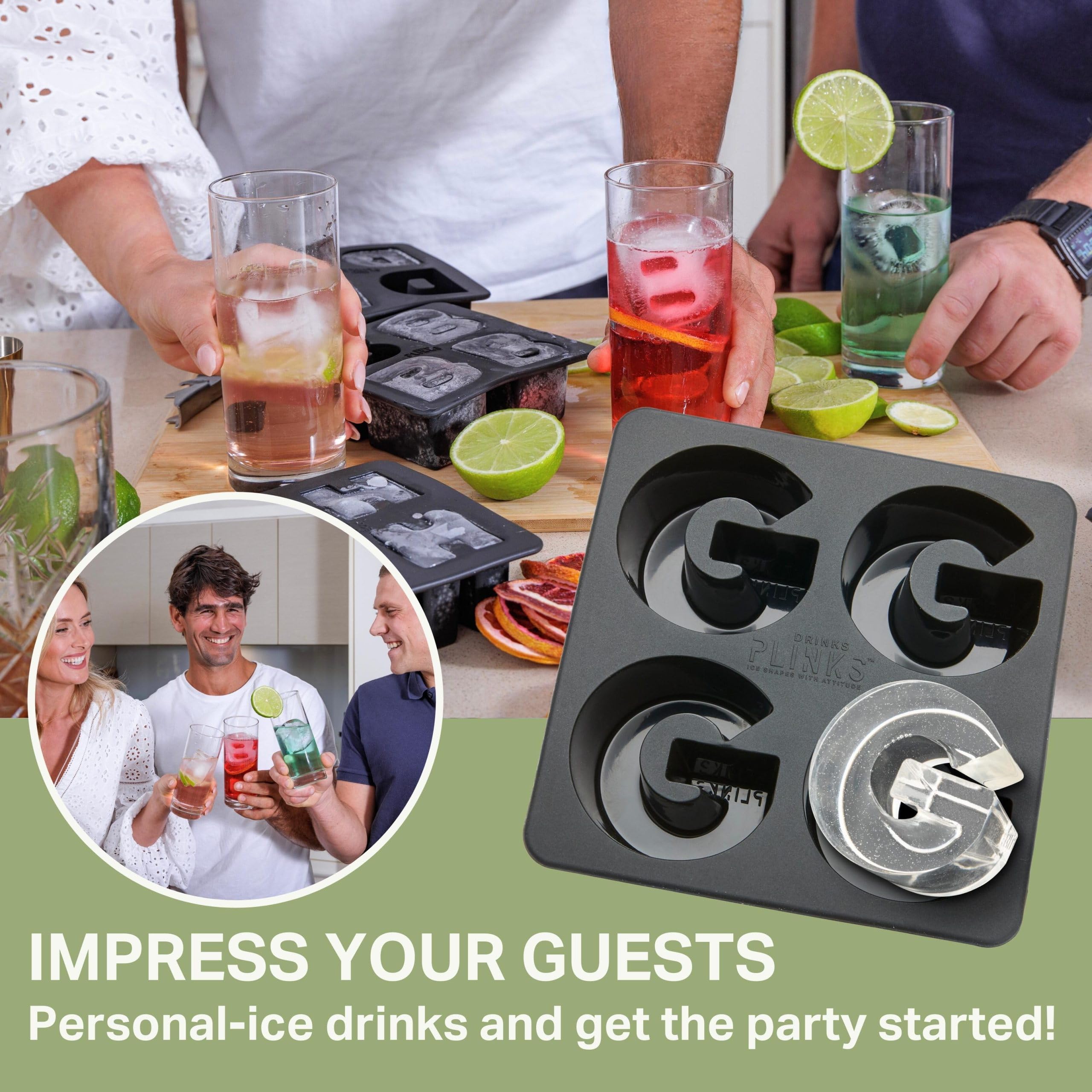 DrinksPlinks large silicone ice cube tray doubles as baking mold for treats and crafts.