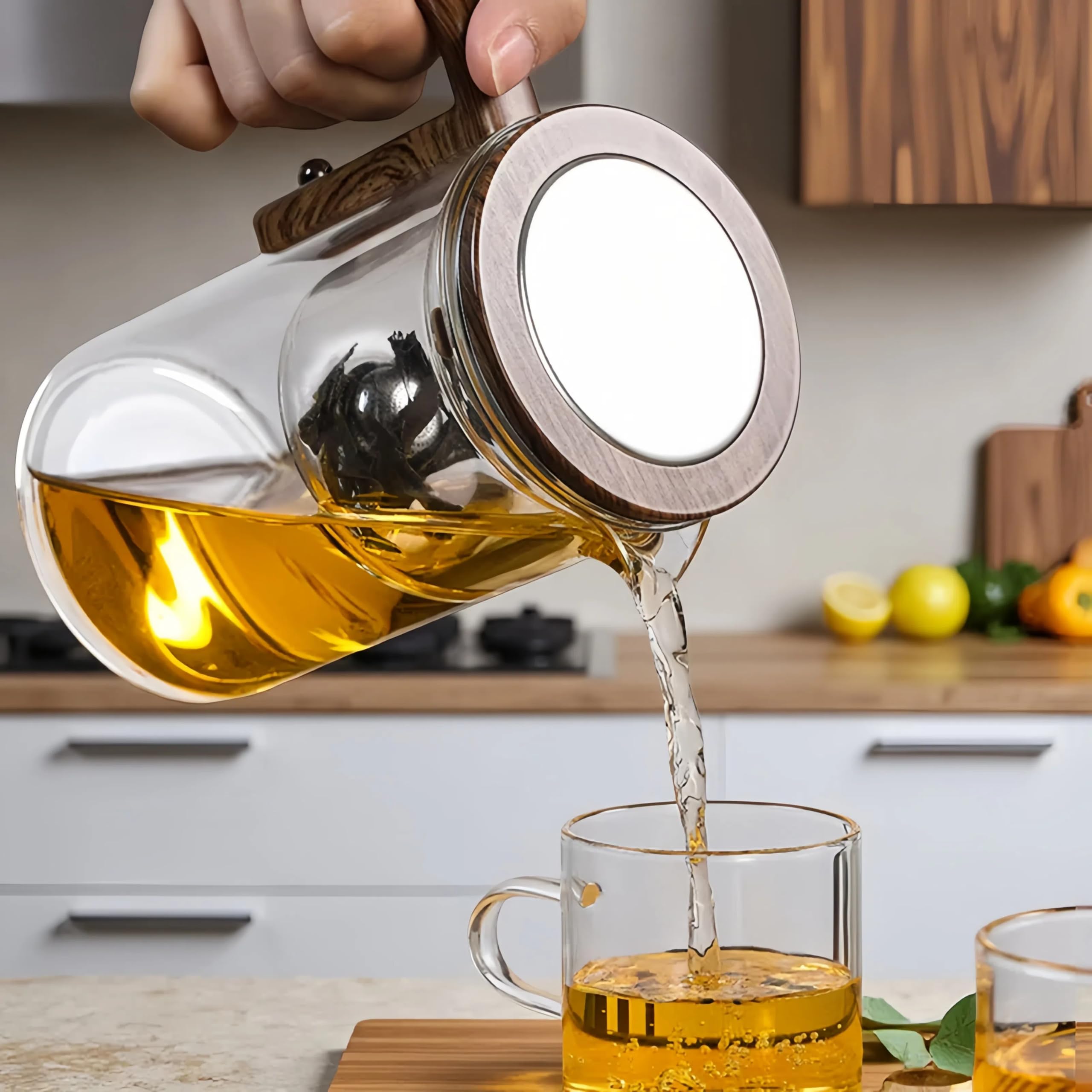 DRNKNSTX Enchanted Tea Pot 34 oz capacity – serves multiple cups at once.