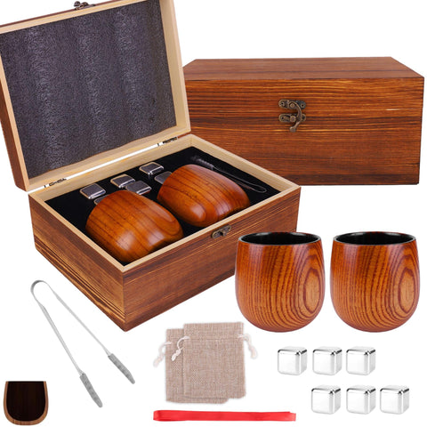 Drtenvd charred wooden bourbon glass showcases oak finish for premium tasting.