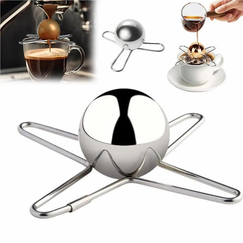 DrvixRex cooling ball with four-prongs design preserves coffee flavor