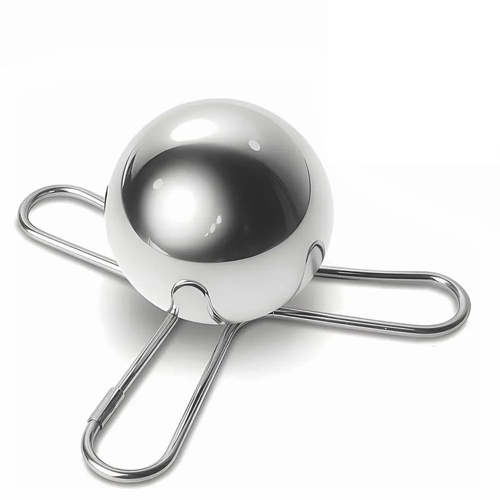 DrvixRex stainless steel cooling ball with trident design cooling coffee without dilution