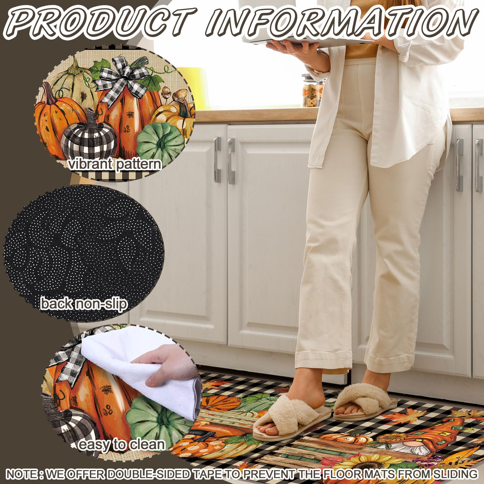 Drydiet anti-fatigue kitchen mat provides comfortable standing support during cooking tasks.