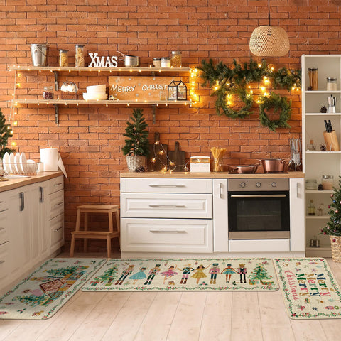 Drydiet Christmas nutcracker mat design 2 durable and easy to clean
