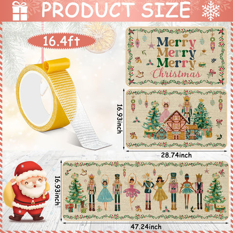 Drydiet Christmas nutcracker mat design 3 adds decor and comfort while cooking