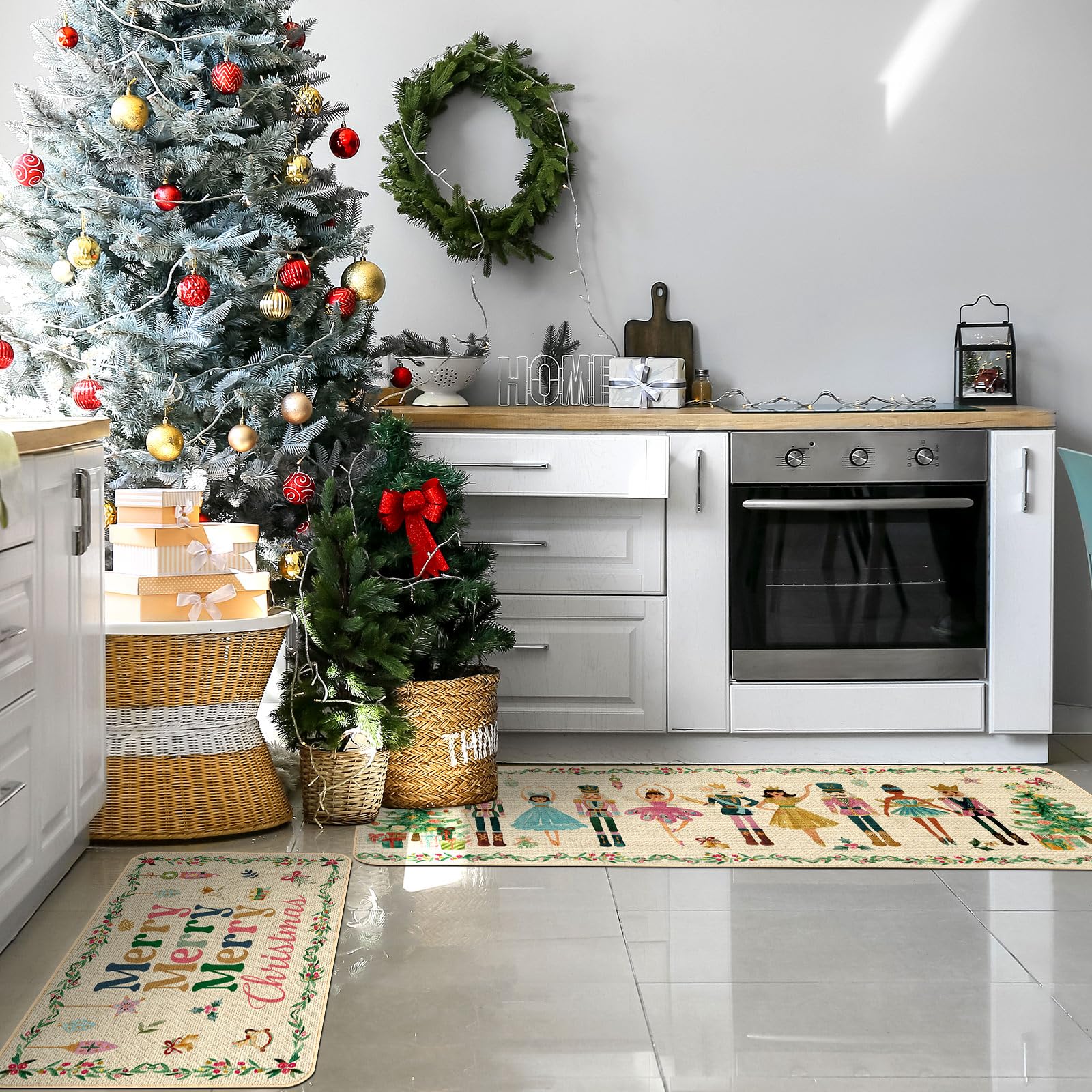 Drydiet waterproof kitchen doormat guards against spills