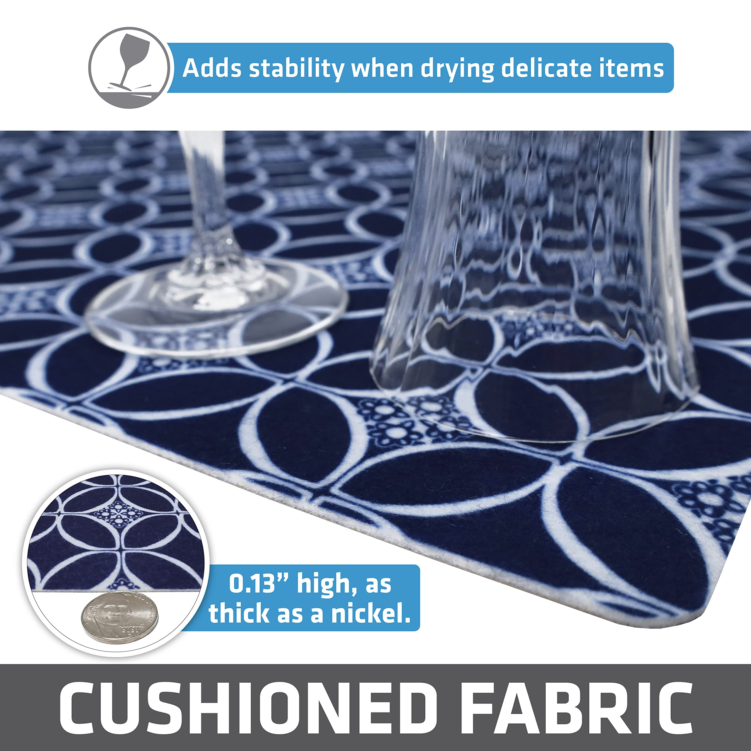Drymate Indigo cut-to-fit liner easy to trim with scissors for a custom fit.