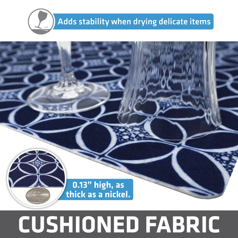 Drymate Indigo cut-to-fit liner easy to trim with scissors for a custom fit.