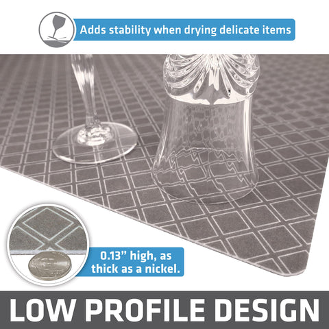 Drymate Jumbo XL waterproof backing prevents liquids from soaking through and staining surfaces.