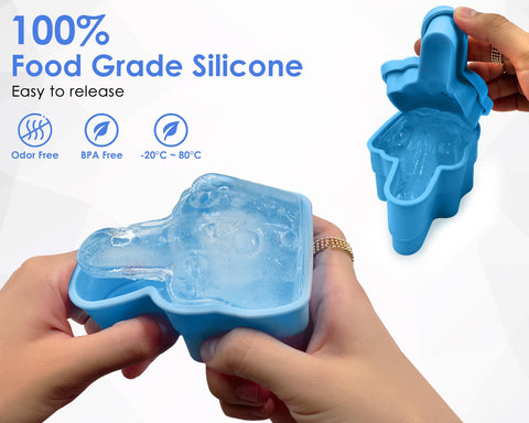 DS Middle Finger Ice Cube Mold dishwasher-safe for easy cleanup after parties.