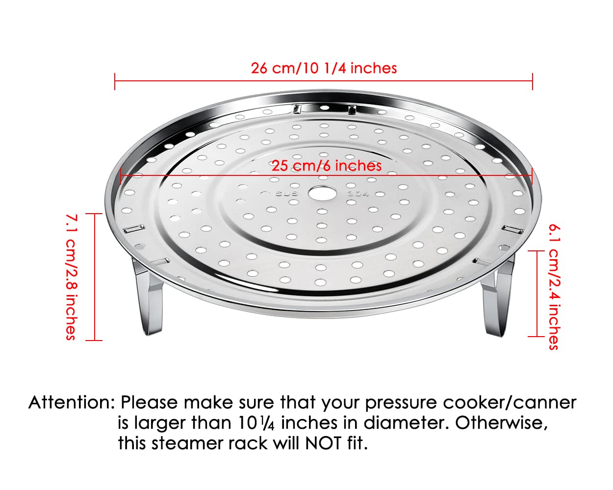 DS. DISTINCTIVE STYLE fits 10-quart pots for versatile steaming.