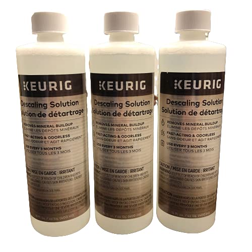 DSB Keurig descaling solution bottle for Keurig machines removes mineral buildup for smoother brews