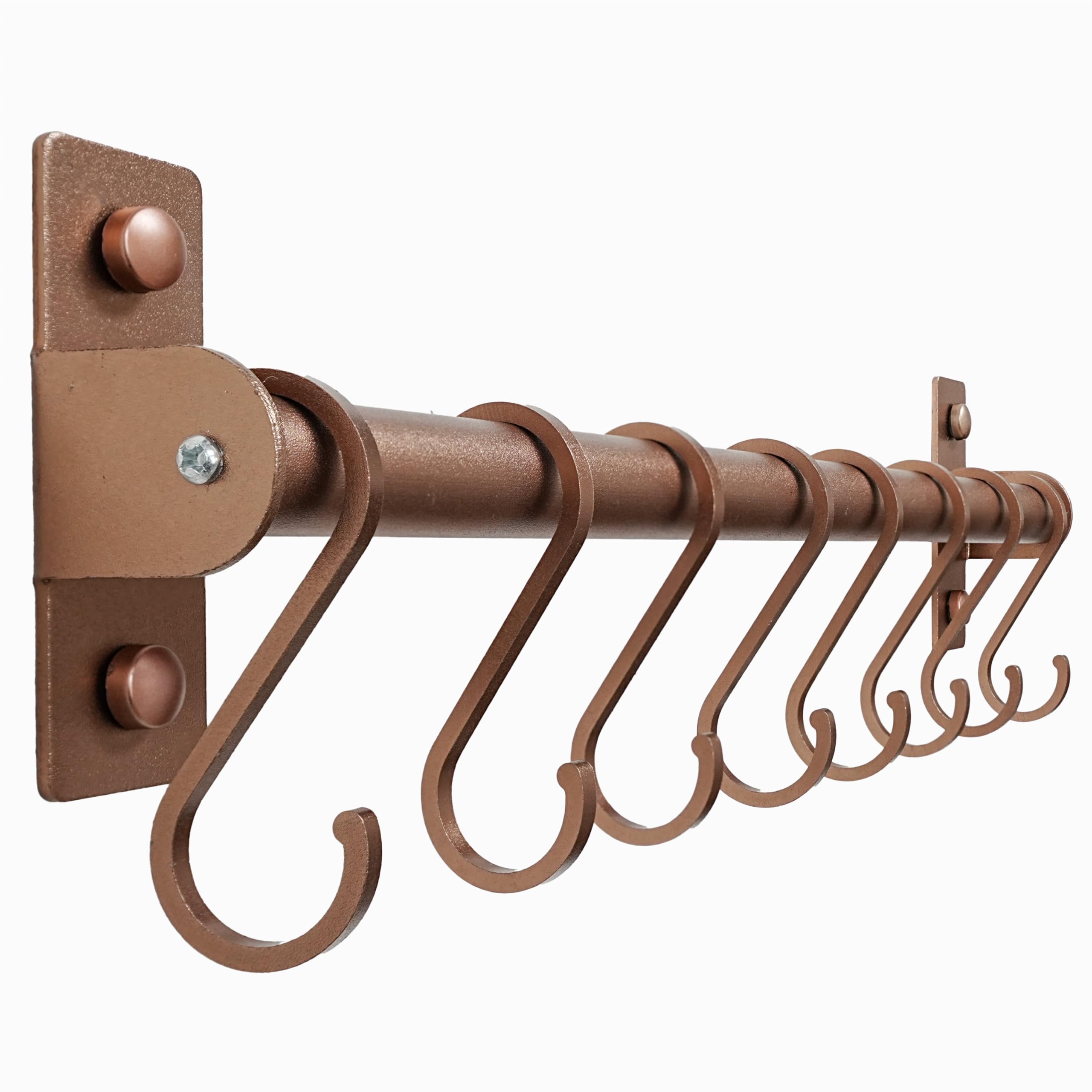 Dseap antique copper 8-hook wall rack keeps kitchen tools organized